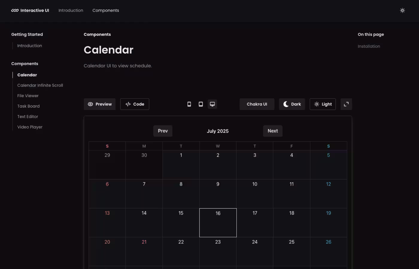 A image of Interactive UI 2